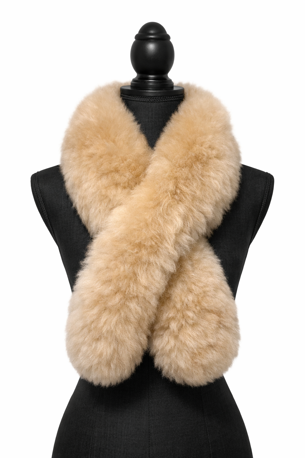 Baby Alpaca Fur Scarf – Handmade Peruvian Winter Luxury Wrap for Women