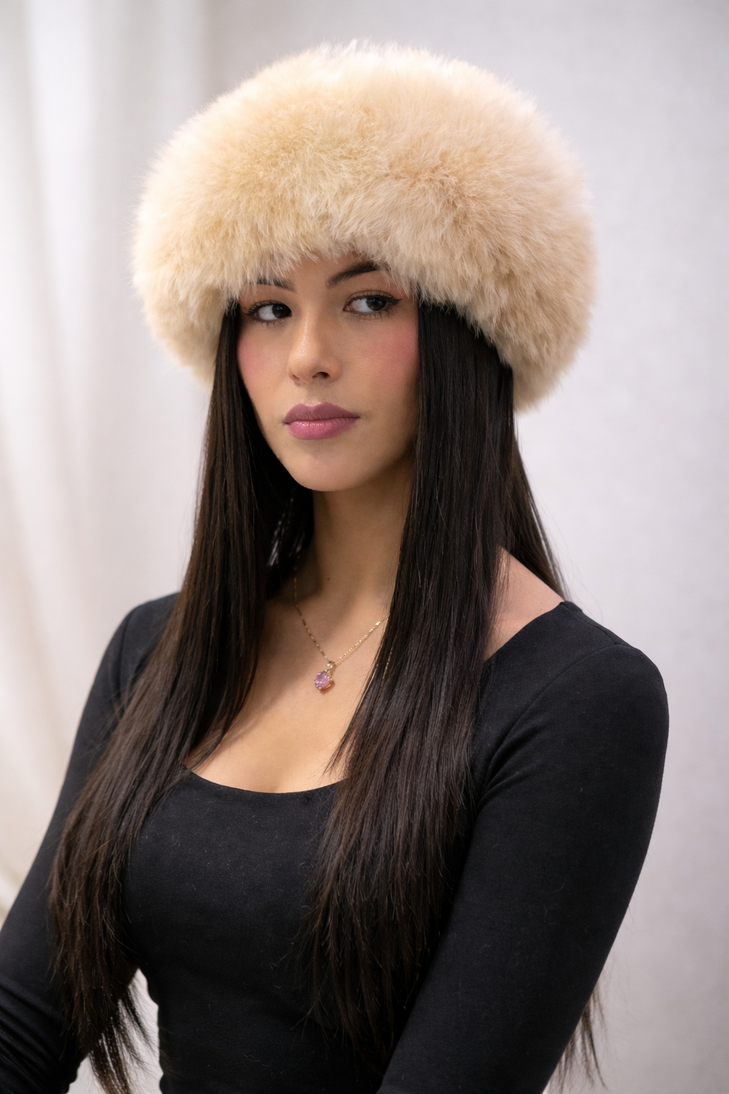 Luxury Baby Alpaca Fur Headband & Neck Warmer | One Size