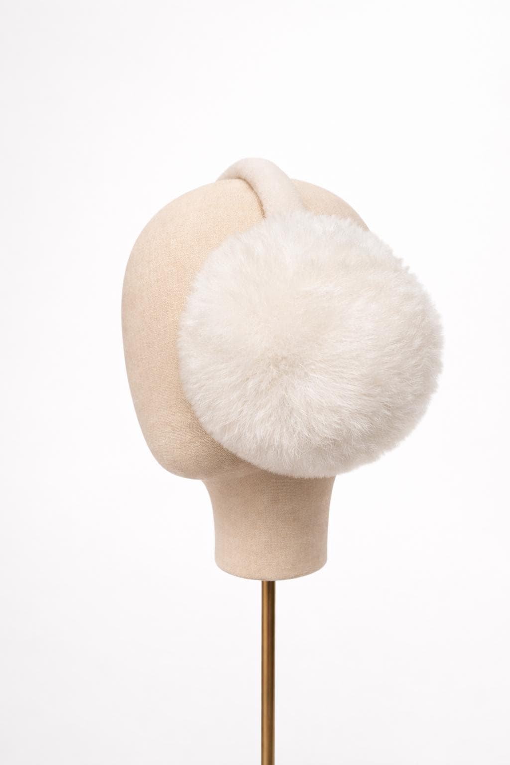 Baby Alpaca Fur Flat Earmuffs