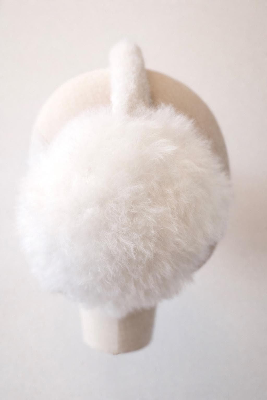 Baby Alpaca Fur Flat Earmuffs