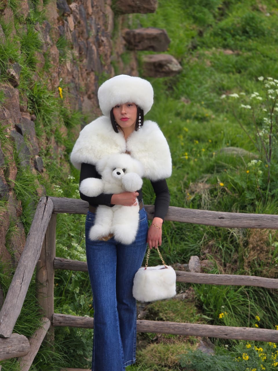 Luxury Baby Alpaca Fur Hat – Handcrafted Peruvian Winter Hat