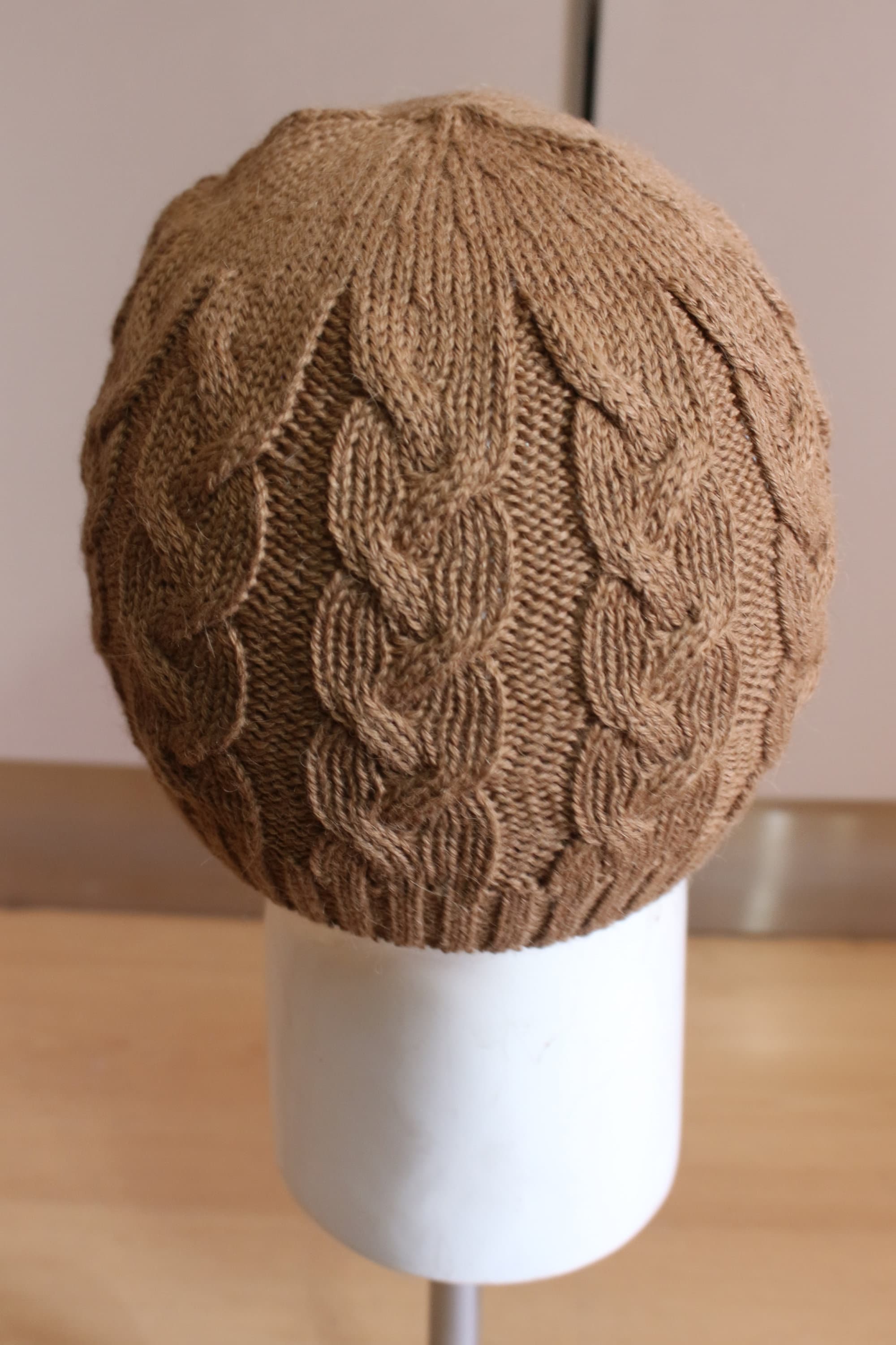 Cable Knit Baby Alpaca Beanie