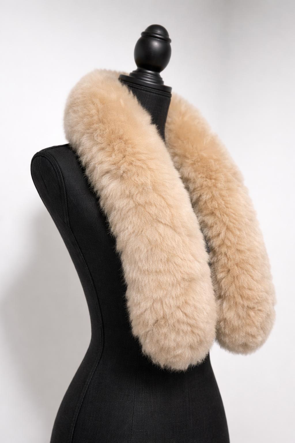 Baby Alpaca Fur Scarf – Handmade Peruvian Winter Luxury Wrap for Women