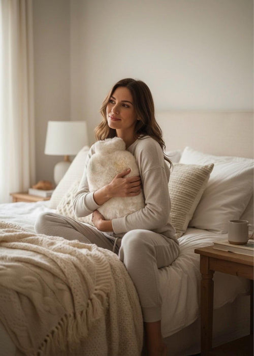 Alpaca Fur Hot Water Bottle Cover